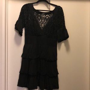 Black cocktail dress